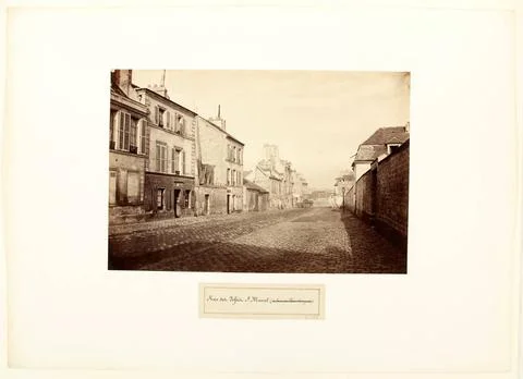 RECORD DATE NOT STATED  Rue des FossÃ s-Saint-Marcel. Paris (5th arr.). Al.. Stockfoto's