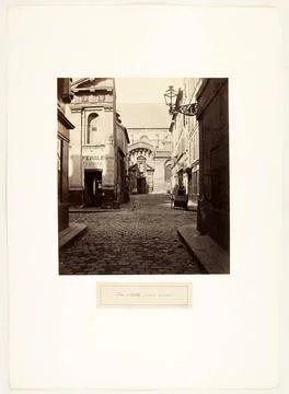 RECORD DATE NOT STATED  Rue d Erfurth, view of rue des Ciseaux. Paris (6th... Stock Photos