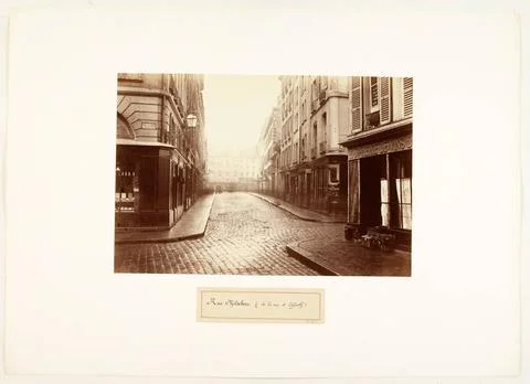 RECORD DATE NOT STATED  Rue Taranne, View of rue Gozlin. Paris (6th arr.),... 库存照片