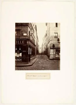 RECORD DATE NOT STATED  Rue de l EchaudÃ , view of rue Gozlin. Paris (6th .. 写真素材