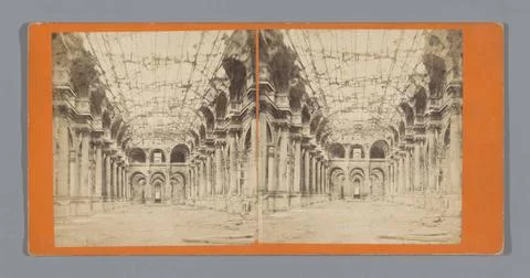 RECORD DATE NOT STATED  Ruin of the Glass Gallery of the Town Hall of Pari... Stock-Fotos