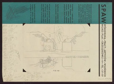 RECORD DATE NOT STATED  Ruins with an old man, sketches for graphics from ... Stock Photos