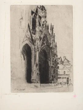 RECORD DATE NOT STATED  Saint Maclou in Rouen; Pankiewicz, Jozef (1866-194... Stockfoto's