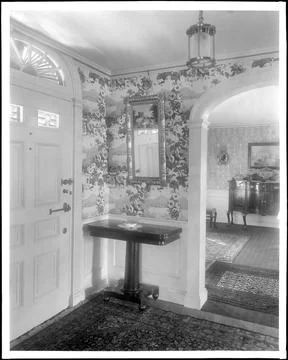 RECORD DATE NOT STATED Salem, 2 Cedar Street, George A. Morrill house, int... Stock Photos
