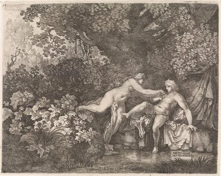 RECORD DATE NOT STATED  Salmacis en hermaphrodite, Moses Van Wtenbrouck, 1... Stock Photos