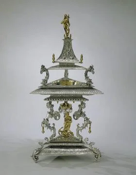 RECORD DATE NOT STATED  Salt-cellar, anonymous, 1618 The basement of the t... Stock Photos