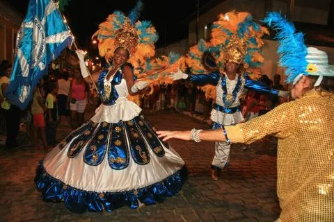 RECORD DATE NOT STATED samba school parade in southern bahia caravelas, ba... Stock-Fotos