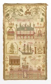 RECORD DATE NOT STATED Sampler (Scotland); Embroidered by Ann Ritchie (Sco... Stock Photos