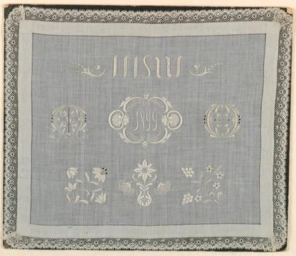 RECORD DATE NOT STATED Sampler (Austria); Embroidered by Karoline Berger (... Stock Photos
