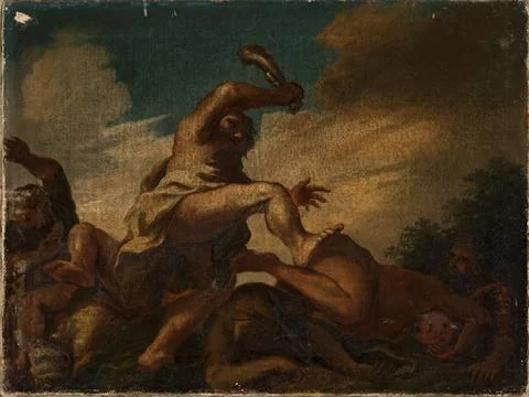 RECORD DATE NOT STATED  Samson Gromami Philistines; unknown painter of the... Stock Photos