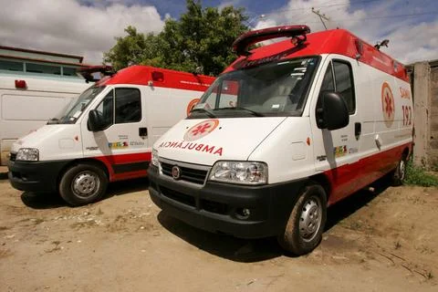 RECORD DATE NOT STATED samu 192 first responders in training teixeira de f... 写真素材