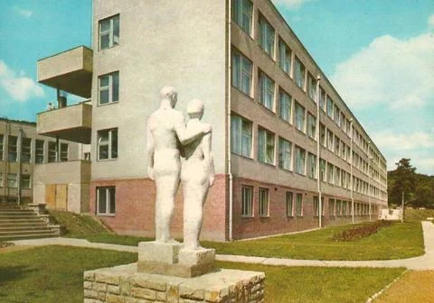 RECORD DATE NOT STATED Sanatorium. Postcard of the pulmonary sanatorium of... Stock Photos