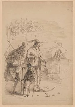RECORD DATE NOT STATED  Satire for Paris theaters; Tronsens, Charles (1830... Foto stock