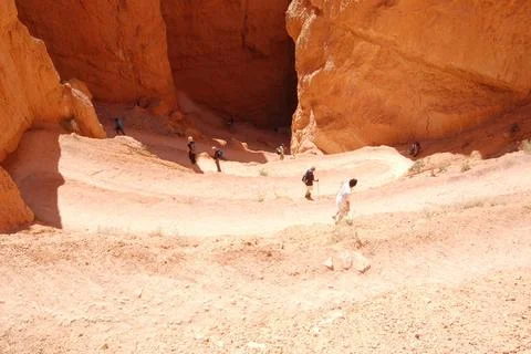 RECORD DATE NOT STATED Scenic Byway 12 - Switchbacks on Bryce Canyon Trail... Stock Photos