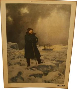 RECORD DATE NOT STATED  School plan.Rectangular Painting with Adolf Norden... 스톡 사진