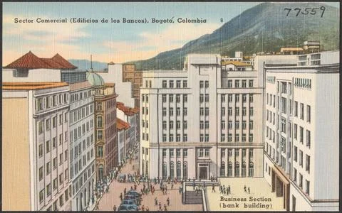 RECORD DATE NOT STATED Sector commercial (edificios de los bancos), Bogota... Stock Photos