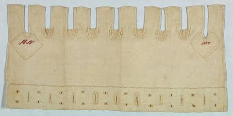 RECORD DATE NOT STATED Sewing Sampler; cotton, silk Copyright: xpiemagsx c... Stock Photos
