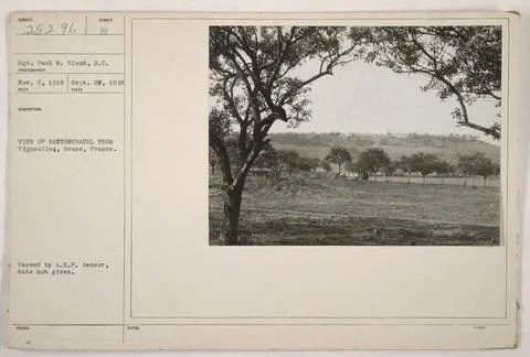 RECORD DATE NOT STATED  Sgt. Paul W. Cloud captured this photograph of Hat... Foto stock