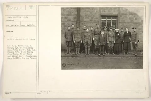 RECORD DATE NOT STATED  Sgt. Gallivan, S.C., the photographer, captured th... Stock Photos