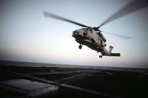 RECORD DATE NOT STATED An SH-60B Seahawk light airborne multipurpose syste... Stock Photos