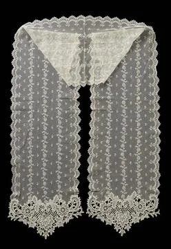 RECORD DATE NOT STATED  Shacf of lace pledger and etching side with stripe... Foto stock