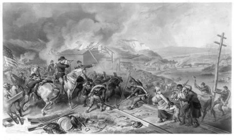 RECORD DATE NOT STATED Sherman s march to the sea / F.O.C. Darley fecit.. ... Stock Photos