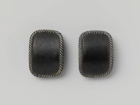 RECORD DATE NOT STATED  Shoe spur of iron, rectangular model with rounded ... Stock Photos