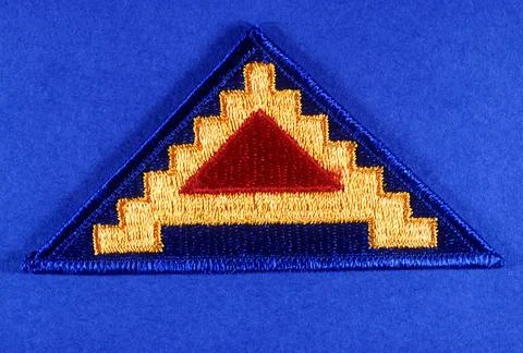 RECORD DATE NOT STATED Shoulder patch: Seventh Army. Country: Unknown Copy... Fotos de archivo