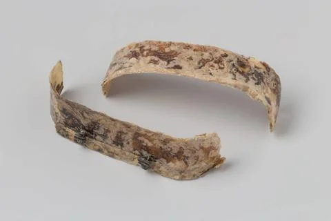 RECORD DATE NOT STATED  Side of a horn or turtle shell snuff box from the ... Fotos de archivo