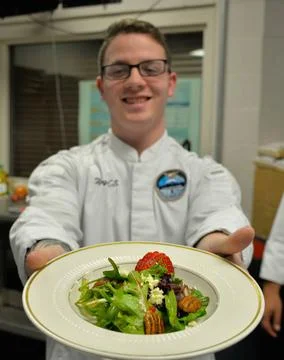 RECORD DATE NOT STATED SILVERDALE, Wash--A student displays his handiwork ... Stock Photos