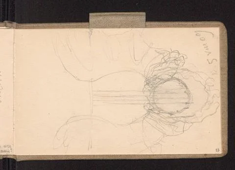 RECORD DATE NOT STATED  Sketch of the Lilli Wenedy program; Verso: archite... Foto stock