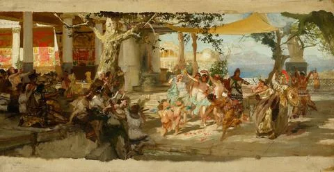 RECORD DATE NOT STATED  Sketch to s High Paris ; Siemiradzki, Henryk (1843... Stock Photos