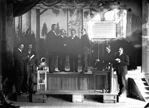 RECORD DATE NOT STATED Slideshow in order houses. Bildspel i ordenshus. Co... Foto stock