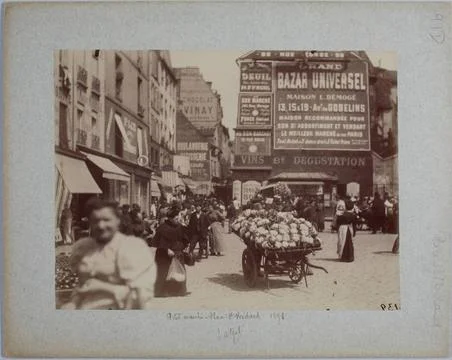 RECORD DATE NOT STATED  Small market, Place Saint MÃ dard. Paris (Fifth ar.. 스톡 사진