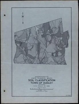 RECORD DATE NOT STATED Soil Classification Town of Dudley , Roads, Cities ... Stock Photos