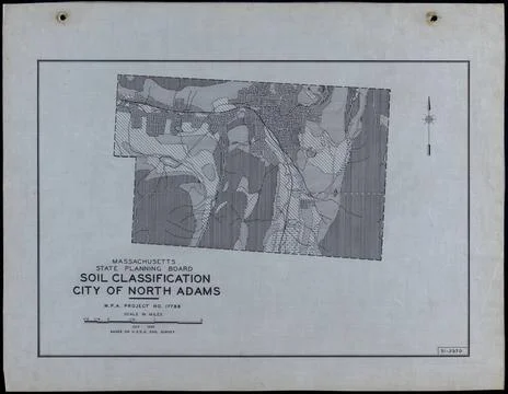 RECORD DATE NOT STATED Soil Classification City of North Adams , Roads, Ci... Stock Photos