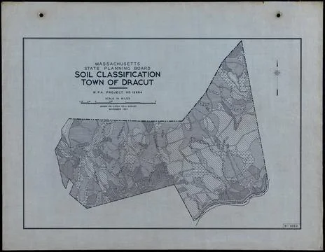 RECORD DATE NOT STATED Soil Classification Town of Dracut , Roads, Cities ... Stock Photos