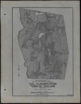 RECORD DATE NOT STATED Soil Classification Town of Tolland , Roads, Cities... Stock Photos