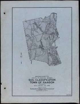 RECORD DATE NOT STATED Soil Classification Town of Hanson , Roads, Cities ... Stock Photos
