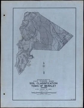 RECORD DATE NOT STATED Soil Classification Town of Berkley , Roads, Cities... Stock Photos