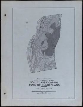 RECORD DATE NOT STATED Soil Classification Town of Sunderland , Roads, Cit... Stock Photos