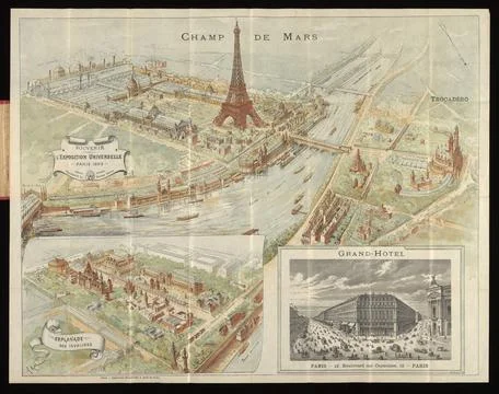RECORD DATE NOT STATED  Souvenir de l Exposition universelle, Paris, 1889,... 写真素材