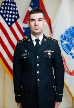 RECORD DATE NOT STATED Spc. Garrett Wright, 371st Sustainment Brigade, par... Stock-Fotos
