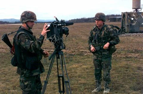 RECORD DATE NOT STATED STAFF Sergeant Michael Rivera, 1ST Combat Camera Sq... Stock Photos