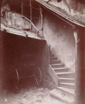 RECORD DATE NOT STATED  Stairs. 21, rue Mazarine. Paris (6th arrondissemen... Stock Photos