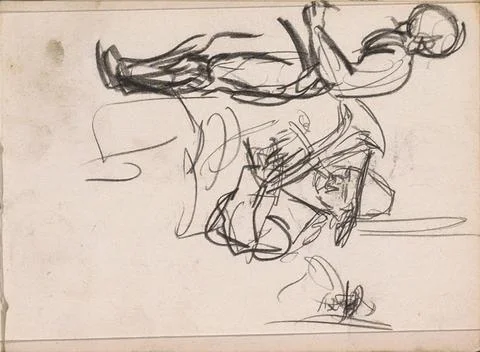 RECORD DATE NOT STATED  Standing figure and a tuba player, 1875 - 1934 Pag... Foto stock