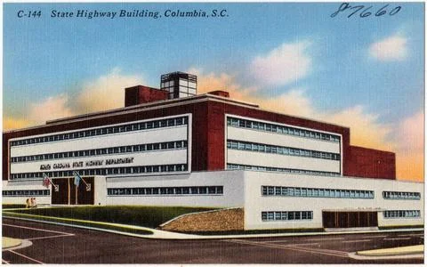 RECORD DATE NOT STATED State Highway Building, Columbia, S. C. , Governmen... Fotos de archivo