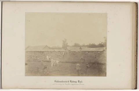 RECORD DATE NOT STATED  Station site in Kedong Djati / with the home of th... Foto stock