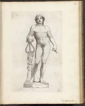RECORD DATE NOT STATED  Statue of Apollo with De Lier, 1636 - 1647 print S... 스톡 사진