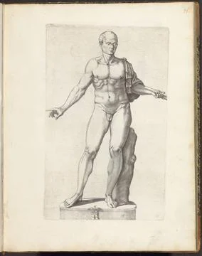 RECORD DATE NOT STATED  Statue of the naked Julius Caesar, 1636 - 1647 pri... Stock Photos